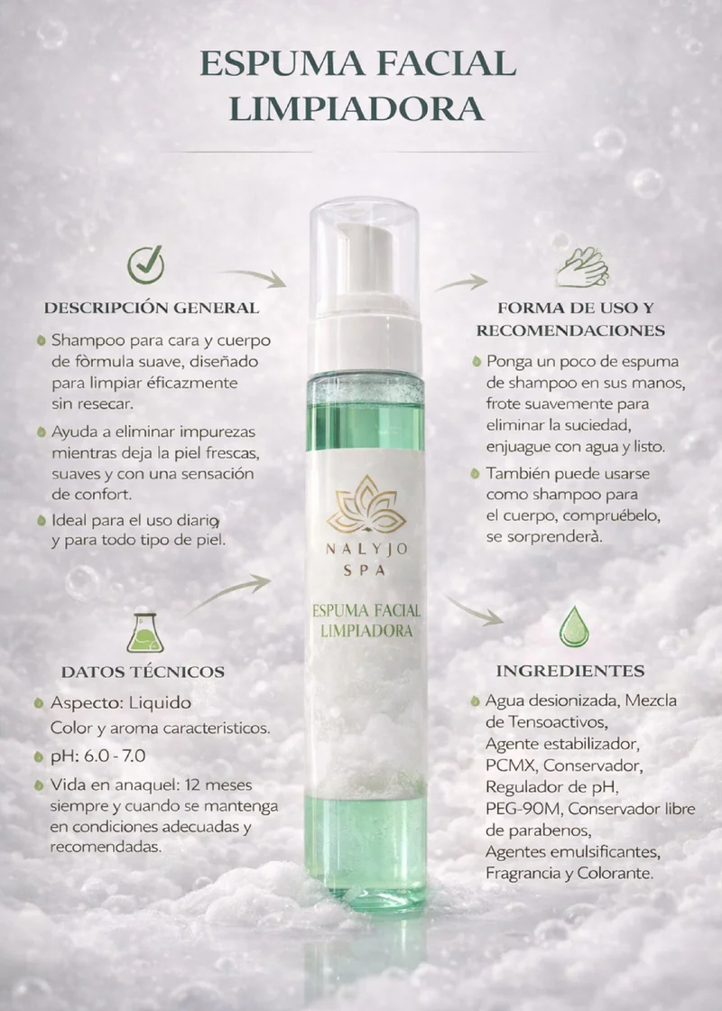 Espuma Facial Limpiadora