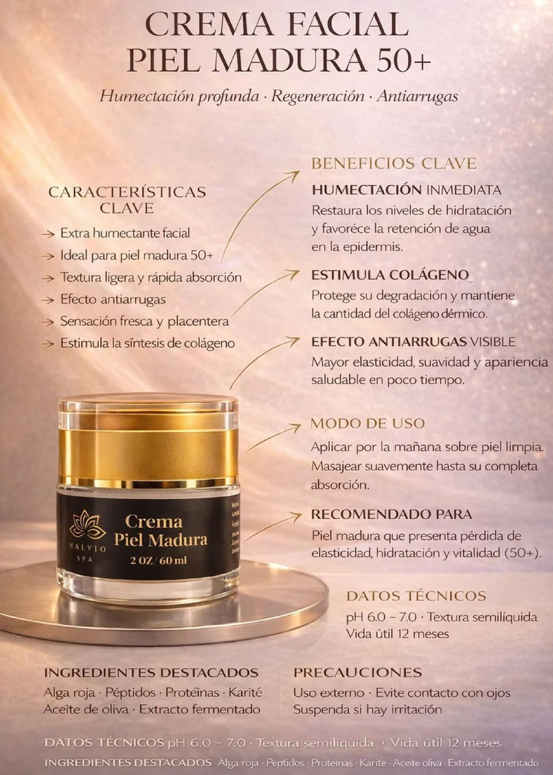 Crema Facial Piel Madura 50+